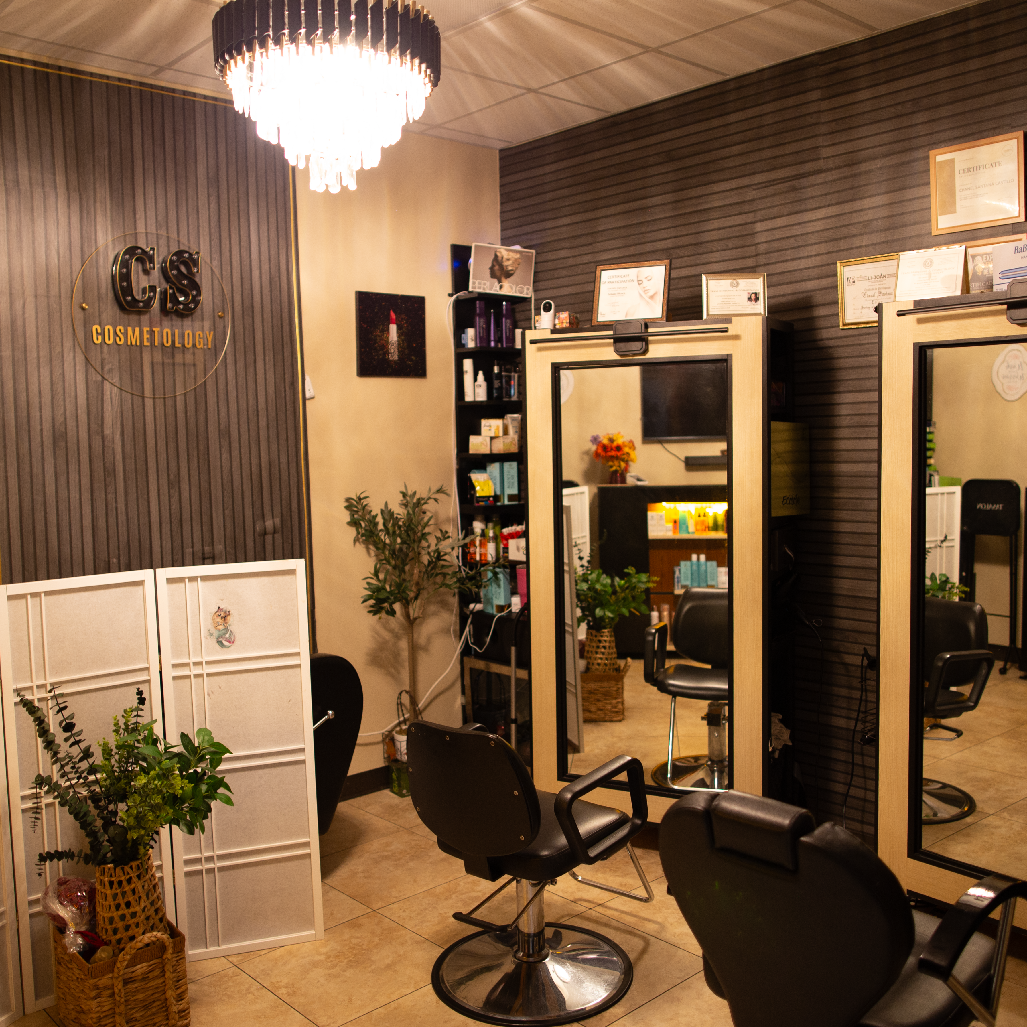 Inside CS Cosmetology Luxury Salon